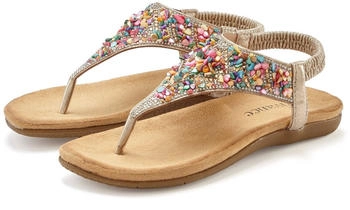Vivance Dreams Sandale Schmucksteinen goldfarben bronzefarben mehrfarbig