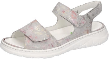 Waldläufer Riemensandale gold hellgrau hellpink silber