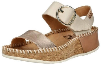 Pikolinos Leder Riemchensandalette champagne