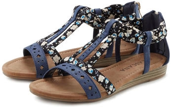 Lascana Sandale Sandalette blau festival-look