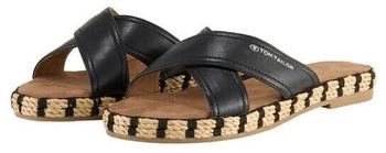 Tom Tailor Sandalen Bastsohle black