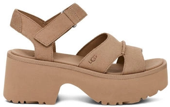 UGG New Heights Kn&ouml;chelriemen Damenschuhe braun Veloursleder 1167475-MDSD-11