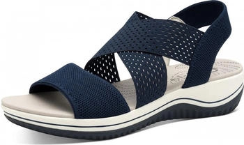 Jana Shoes Damen Sandale blau