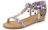 Lascana Sandale Schmuckkettchen und Schmucksteinen lila violett