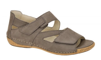 Waldläufer Damen Sandalette grau 4 5 Waldläufer Damen Sandalette grau 4 5
