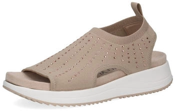 Caprice Sandalen flach weich Bequem sand knit
