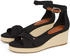 Tommy Hilfiger FLAG CRISS-CROS MID WEDGE ESPAD Keilsandalette schwarz