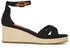 Tommy Hilfiger FLAG CRISS-CROS MID WEDGE ESPAD Keilsandalette schwarz