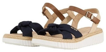 Tom Tailor Sandalen Bast-Details navy