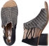 Rieker Damen 64697 Sandalette schwarz