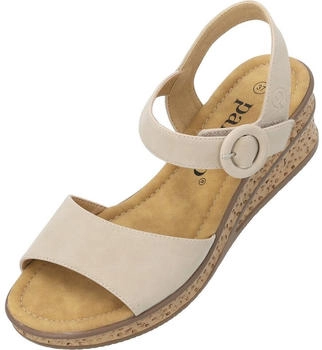 Palado Riemensandale 'Helys' hellbeige curry schwarz