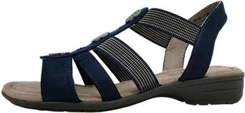 Jana Shoes Damen Sandale blau schwarz