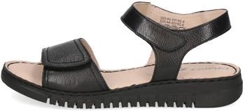 Caprice Sandalen flach Leder schwarz nappa