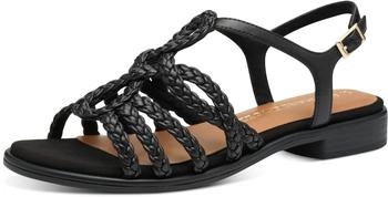 Marco Tozzi Riemchensandalen Blockabsatz 001 schwarz