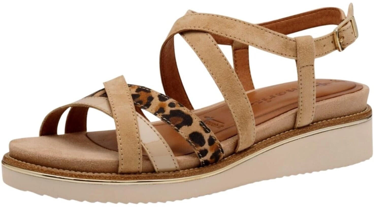 Tamaris Sandalette Damen – Bequem, Braun, Größe 38, Mit TOUCH-IT Fußbett
