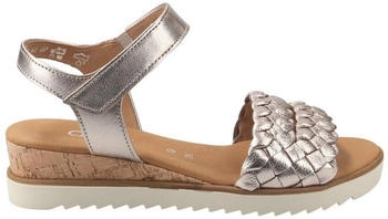 Gabor Sandalette 2 759 89 gelocht geflochten gold