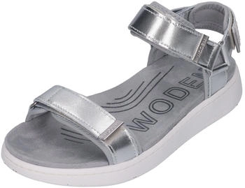 Woden Line Metallic WL714 Sandale silber