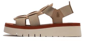 Fly London SAMB245FLY Sandal taupe ziegelrot