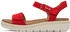 Tamaris Sandalen rot veloursleder