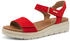 Tamaris Sandalen rot veloursleder