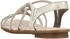 Rieker Sandale hellbeige silber perlweiß