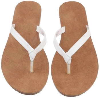 Ital Design Bequeme Flip-Flops goldenen Details 89372796 Zehentrenner beige