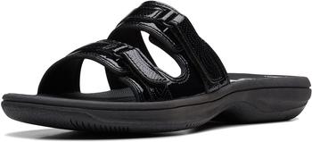 Clarks Breeze Piper Damen Pumps schwarz lack