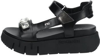 Nero Giardini Sandalen leder textil schwarz