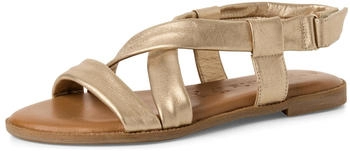 Tamaris Riemchensandale goldfarben