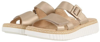 Tom Tailor Sandalen im Metallic-Look gold