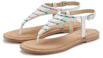 Lascana Zehentrenner Pantolette Sandalette weiß