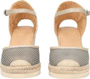 Unisa Sandalette CORBEO gelocht geflochten grün