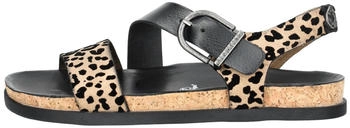 Blowfish Lederimitat Sandalen leopard schwarz