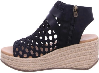 Blowfish Lederimitat Textil Sandalen schwarz
