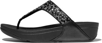 FitWear Lulu Maxi-Crystal Toe-Post Sandal schwarz