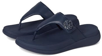 FitWear F-Mode Go Beadie-Button ADJ. Flatform T/P Sandal navy