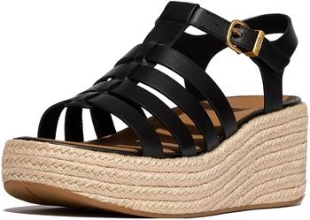 FitWear Espadrille Flatform Sandals schwarz
