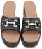 Ital Design Braided Mules with Rhinestones (1769) schwarz
