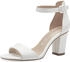 Tamaris Sandal with Block Heel weiss