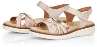 Remonte Riemchensandale, Keilabsatz, Sommerschuh, Sandalette mit herausnehmbarer