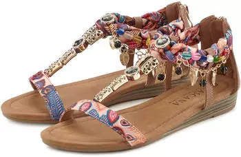 Lascana Summer Shoe rosa/camelfarben
