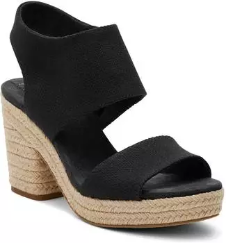 TOMS Shoes Mallorca Sandal schwarz schwarz korbgeflecht
