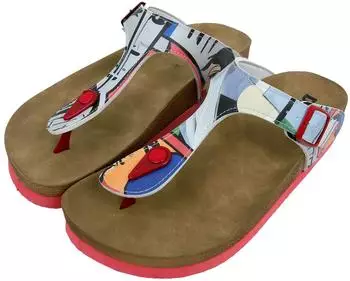 DOGO Lila Flip Flops The Creation Of The Collage bunt