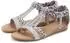 Lascana Summer shoe, sandal with decoration and small wedge heel in festival look VEGAN grau