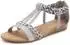 Lascana Summer shoe, sandal with decoration and small wedge heel in festival look VEGAN grau