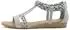 Lascana Summer shoe, sandal with decoration and small wedge heel in festival look VEGAN grau
