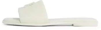 Tommy Hilfiger Logo Hardware Leather Mules muslin