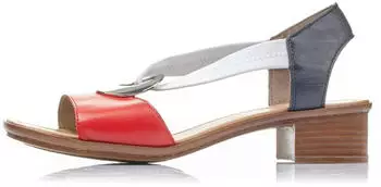 Rieker 62662 rot/kobaltblau/silber/wei&szlig;