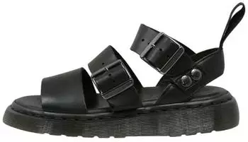 Dr. Martens Gryphon Quad Leather Platform Sandals Women schwarz