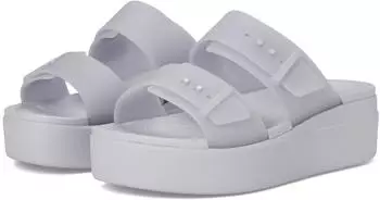 Crocs Brooklyn Bucklefrostedlowwedge Sandale purple moon